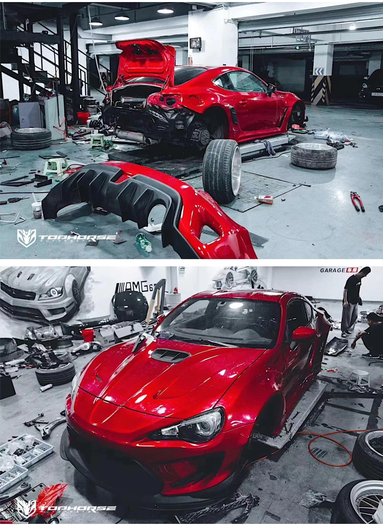 Robot Densign Body Kit For Toyota Gt86 / Brz Facelift Bumper Bonnt