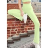 lime green flared legging
