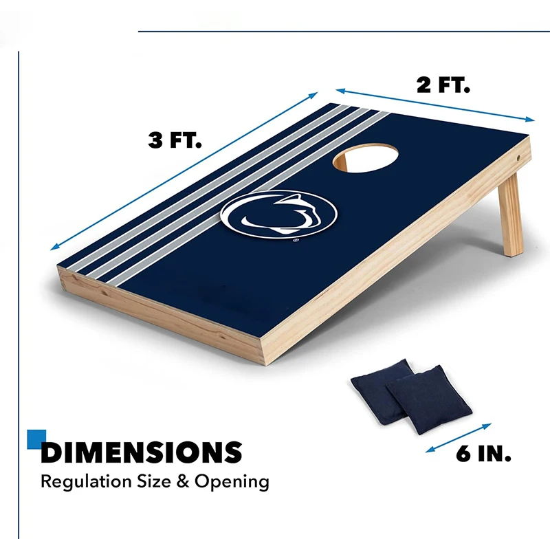 WDF New Product corn hole game custom logo corn hole american flag boards corn hole for outdoor manufacture