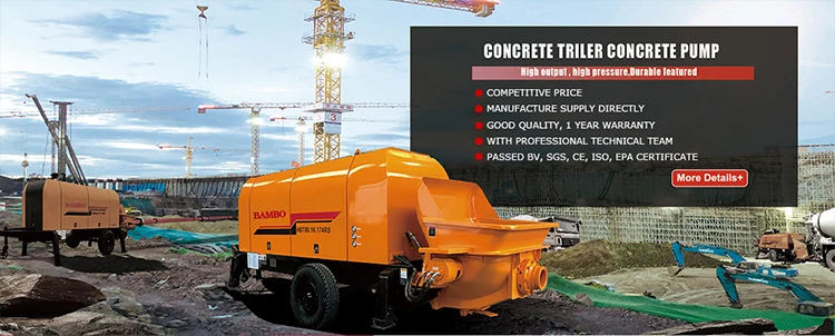 Construction Used Sany Trailer Stationary Diesel Concrete Pump ...