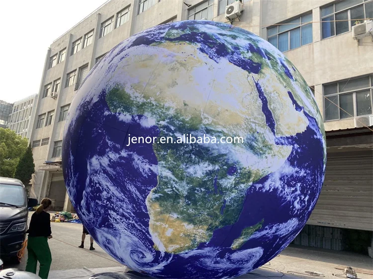 Giant Inflatables World Globe Earth Map Ball with Light for Decoration