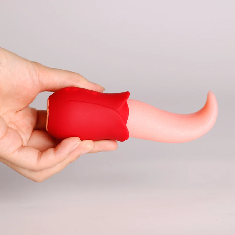 Soft Realistic Toung Vibrator Toy Adult Oral Vibrating Tongue Shaped Dildo Vibrator Sex Toys for Woman Sextoy