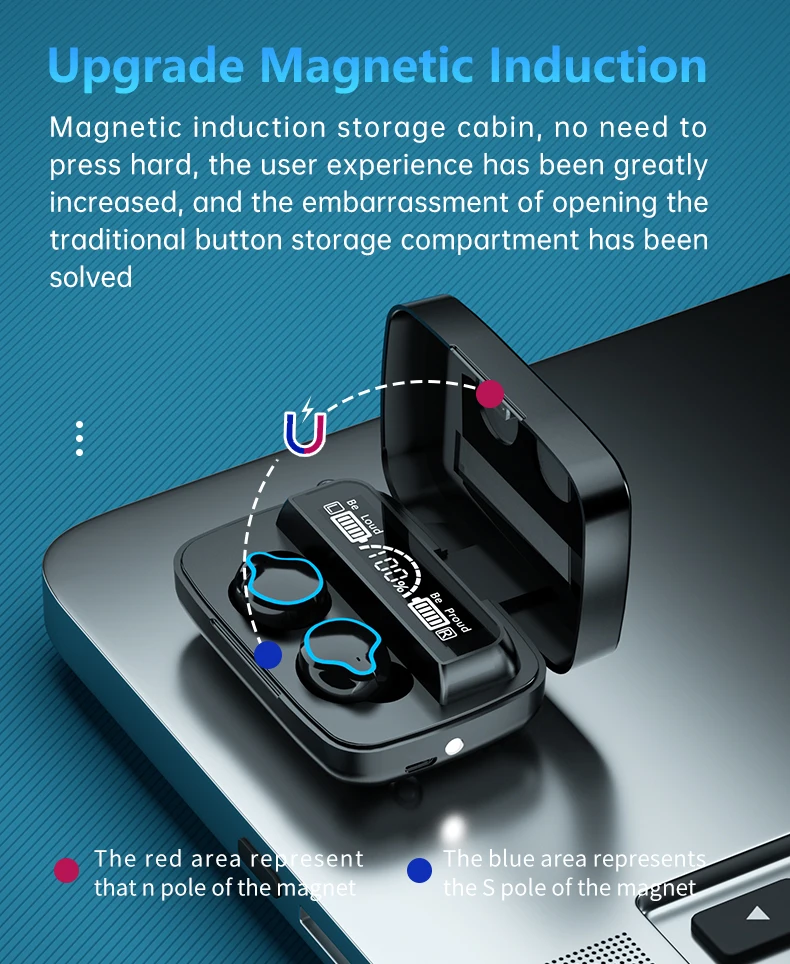 Tws Earphone Power Bank Headset Led 