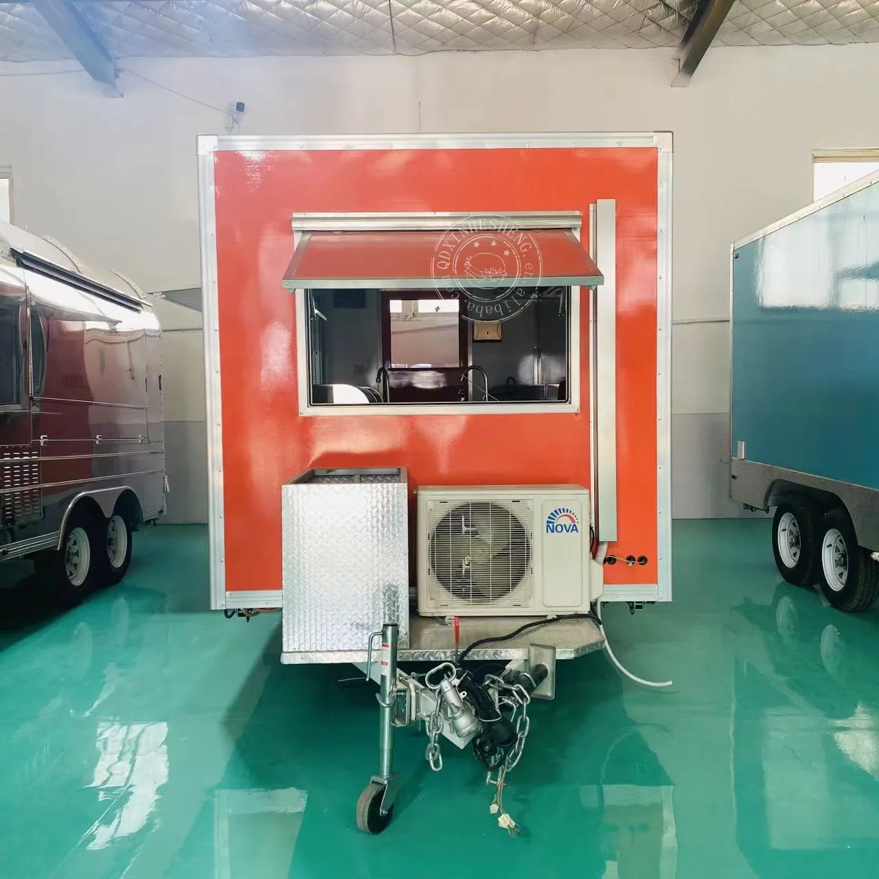 Multifunctional Deep Fryer Food Trailer Outdoor Vending Food Trailer