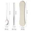 410 spoon chopsticks-beige box