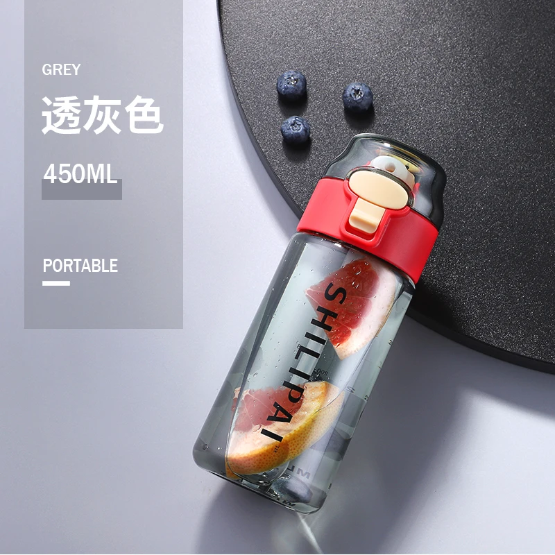 
450 мл 550 мл открывающаяся откидная крышка без бисфенола А тритановая бутылка для питья пластиковая бутылка для воды спортивная бутылка с соломинкой 