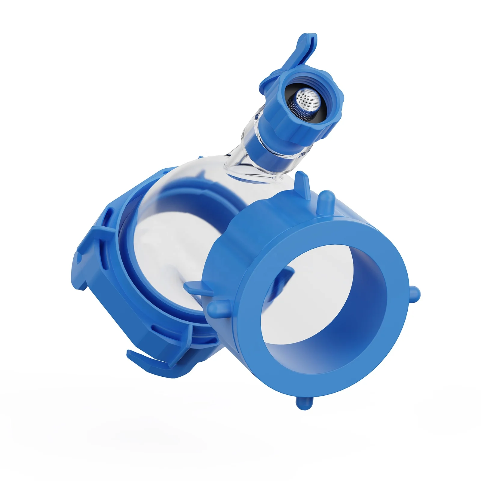 S2 RV Tank Rinser Features a Vacuum Breaker to Stop Backflow & Clear 45-Degree Elbow Includes 360-Degree Swivel Fitting