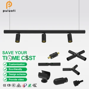 Custom Modern LED Ceiling Chandelier Geometric Combination Group for Hotel Lobby Magnetic Track Rectangle Linear Pendant Light