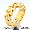 Oro pulido pulsera 22cm * 32mm