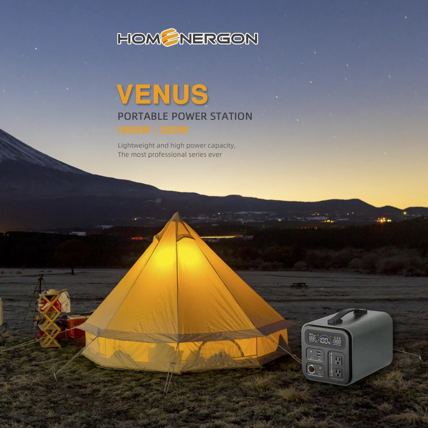 Enerlution 、 Hybess - Green New Convalials 1000WH Solar Generator Power Protable Generator for Outdoors Camping Travel Portable Protable Station 7