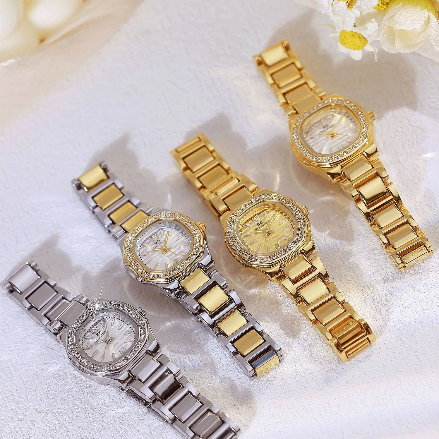 BS bee sister Fashion Women Watch Diamond Watch Top Brand Ladies Watches Casual Women Bracelet Wristwatches Relogio Feminino