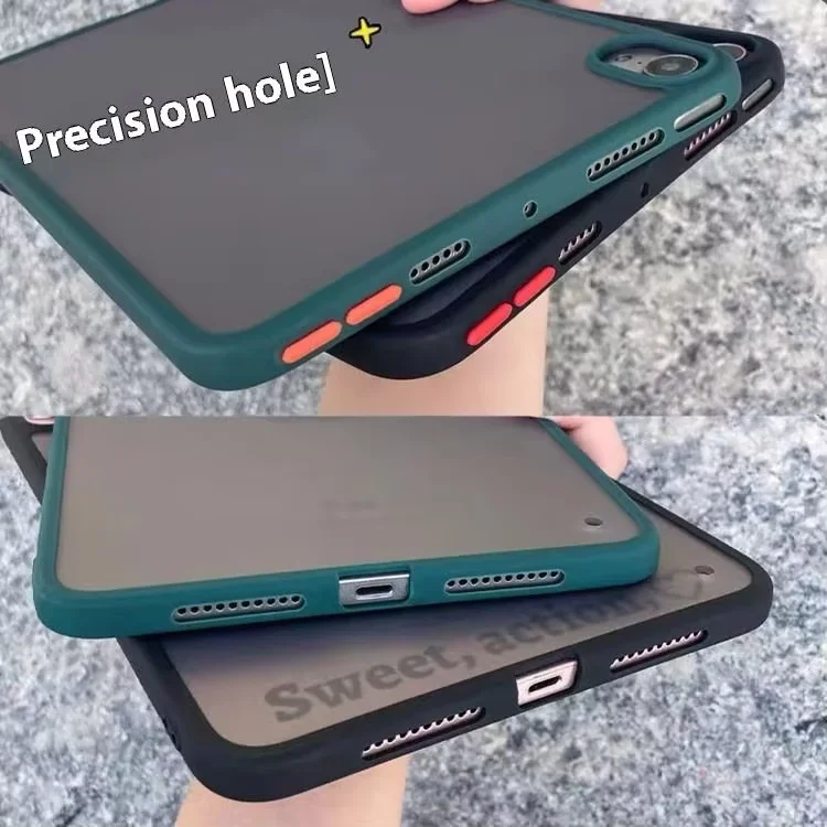 product laudtec frosted translucent tpu pc tablet protective case for ipad 10th generation simple business cover shockproof shell pbk317-6