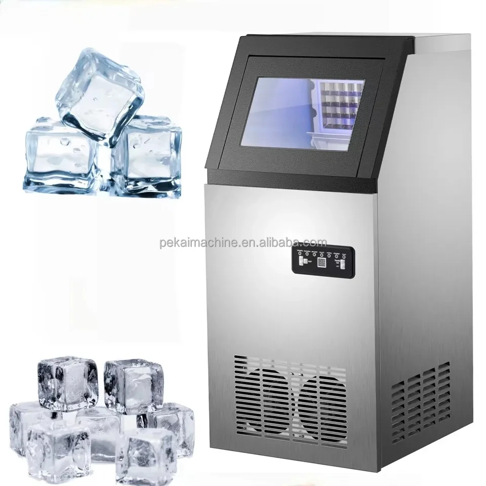 High Efficiency Commercial Ice Cubes Maker Making Machine 60kg/24hour