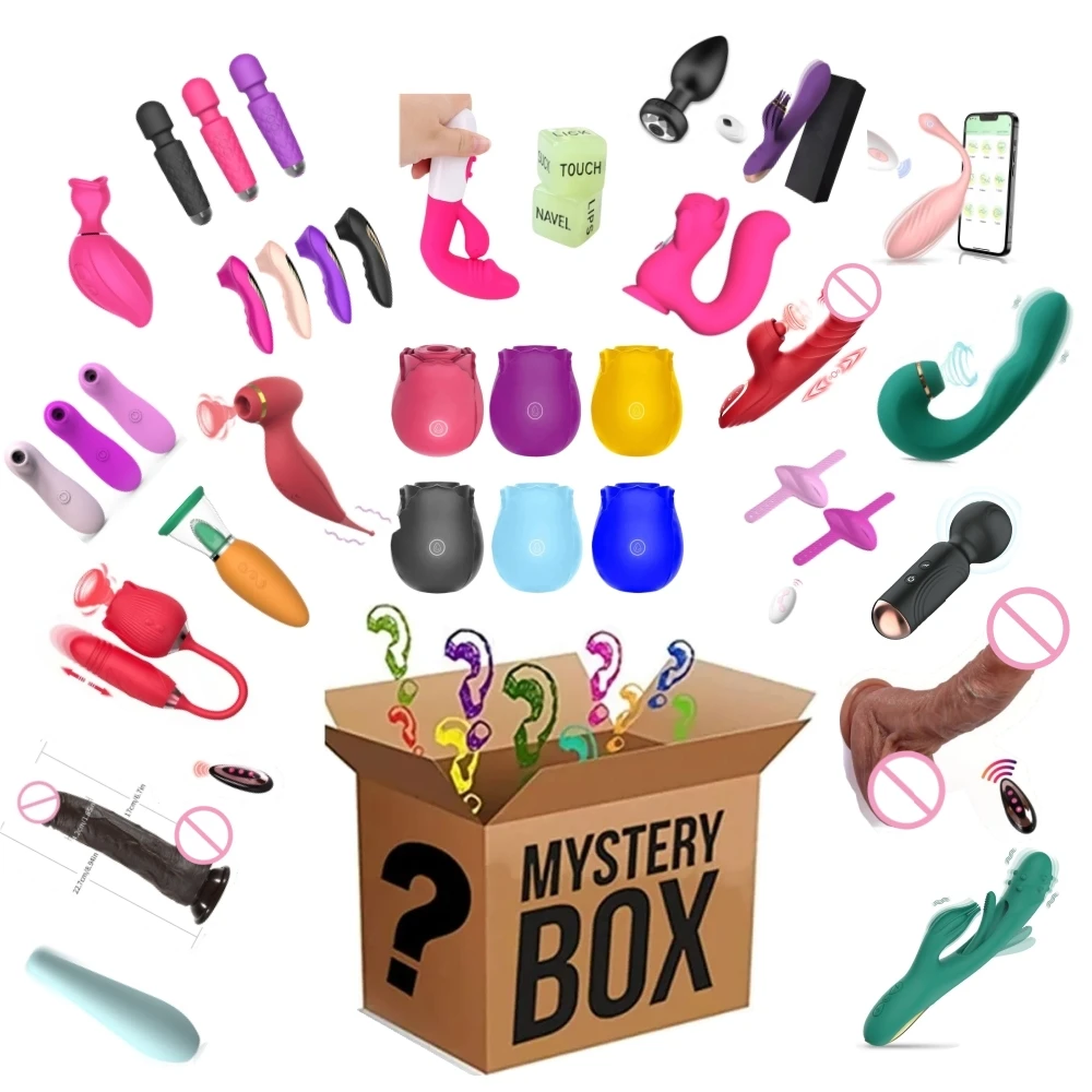 mystery sex toy Mystery Box Realistic Dildo Clit Vibrator G-Spot Massager Sex Toy For Women  New