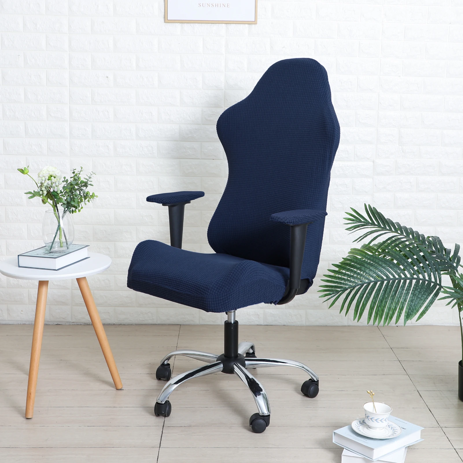 YongHo Modern Jacquard Christmas Gaming Office Chair Cover Spandex Elastic Armchair Seat aperçu 16