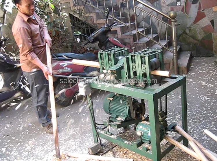 Fullautomatic Mop And Broom Stick Making Machine Wood Broom Handle