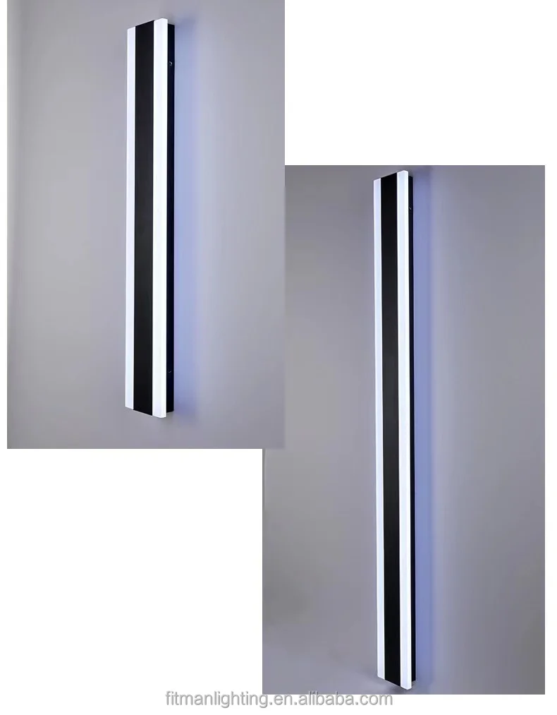 Applique murale LED sous forme de bande longue en aluminium, imperméable  conforme à la norme IP65, éclairage d'extérieur, idéal pour une villa, un  jardin ou une véranda, 110/220V