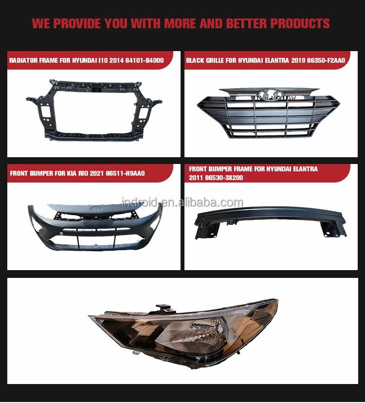 Elantra 2021 Front Grille Chromed - Indroid 86351-AA030