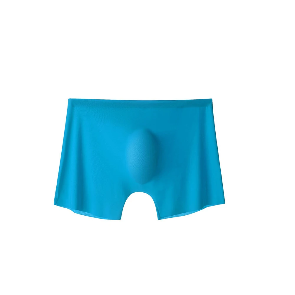 Boxer senza cuciture da uomo in tessuto di nylon di seta estiva di ghiaccio sexy traspirante e confortevole588_voghion.com