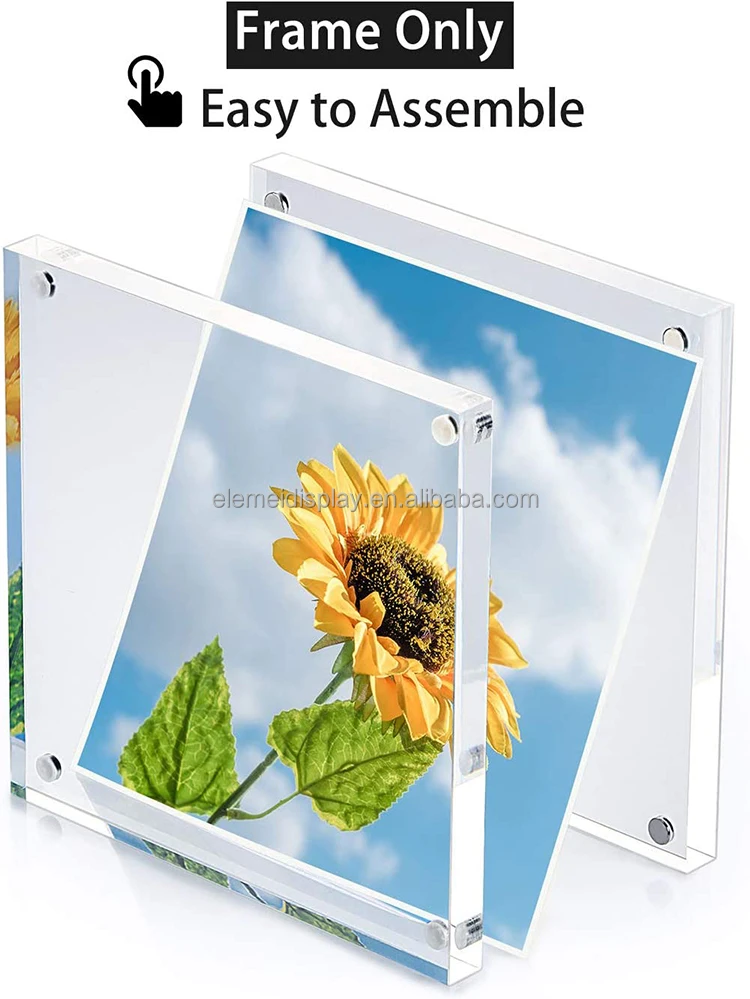 Clear Acrylic 5x5 Inch Picture Frame Buy Frame