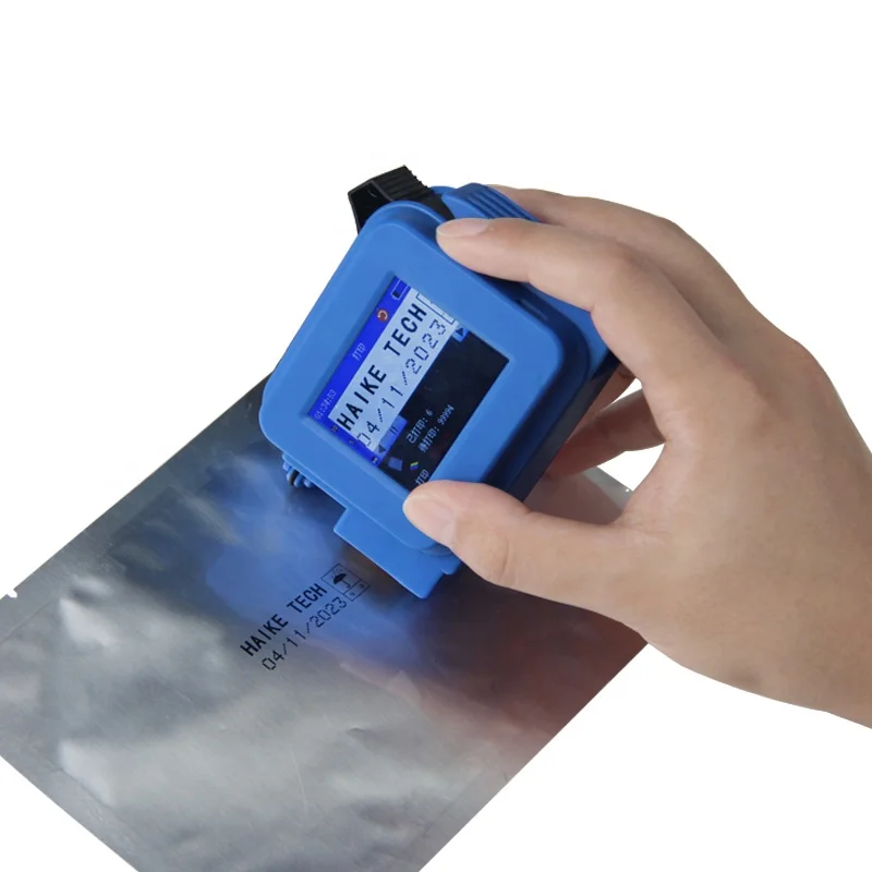 TH10 Mini Handdrucker – Tragbarer Tintenstrahl-Codierer, 42 Ml Patrone, Druckhöhe 2–12,7 Mm, Für Text, QR, Barcode & Logo