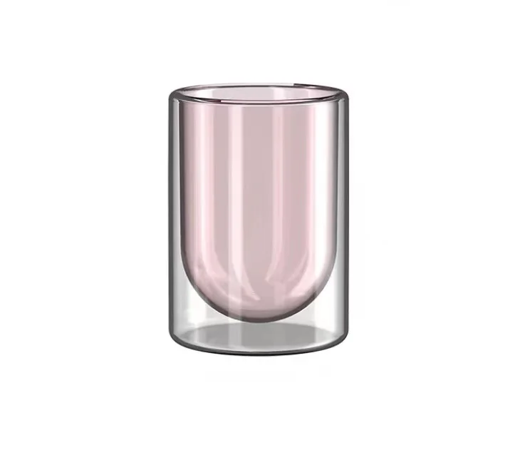 Wholesale Customized Double Wall Glass Candle Jar Colorful Recycled