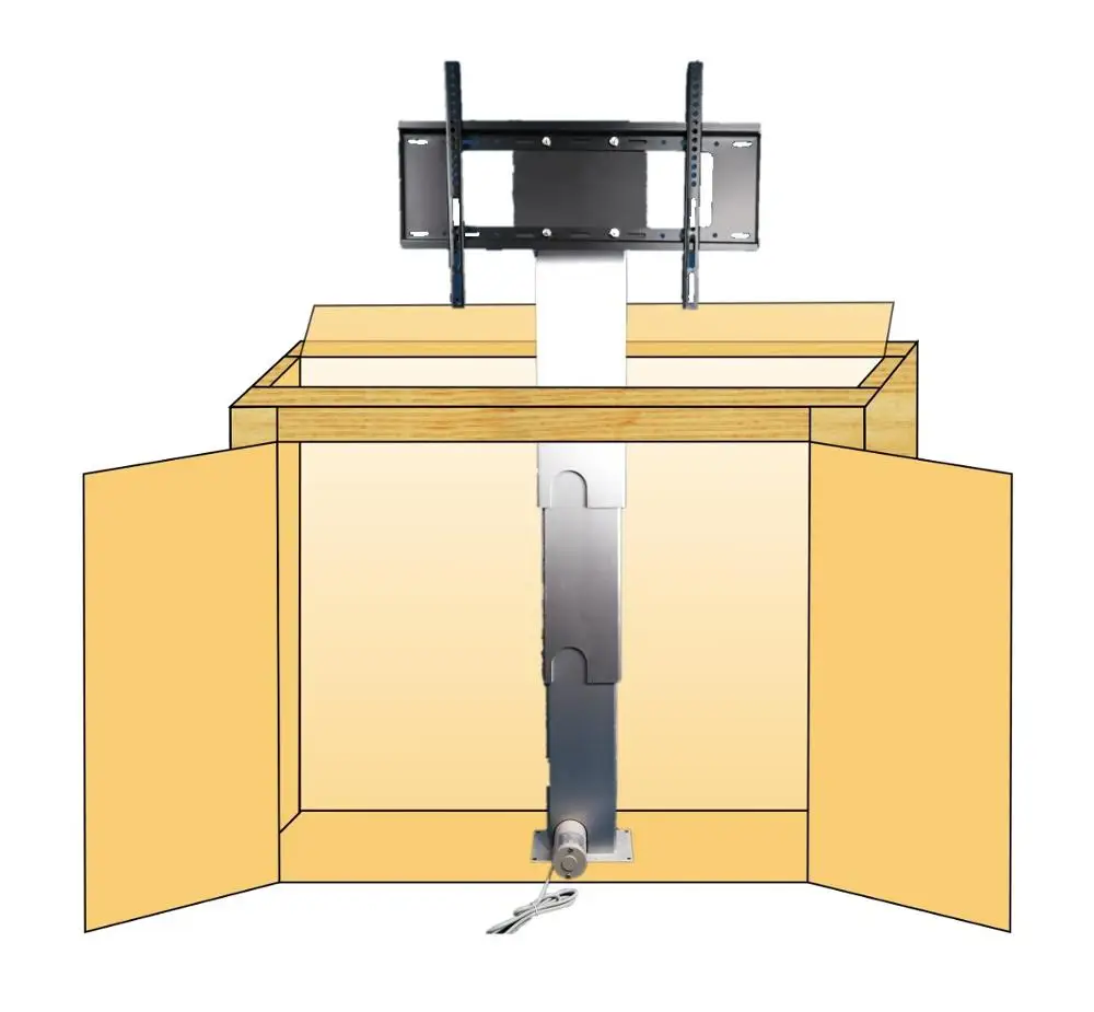 
 Интеллектуальная система конференц-зала, 24 В постоянного тока, линейный привод, система подъема телевизора, выдвижные Плазменные ТВ-подъемники  
