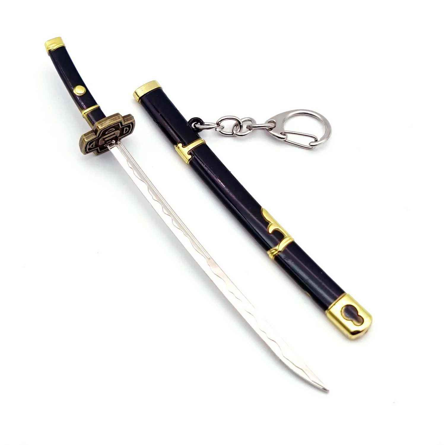 New Arrival Anime Alloy Weapon Model Pendant Key Chain Mini Katana ...