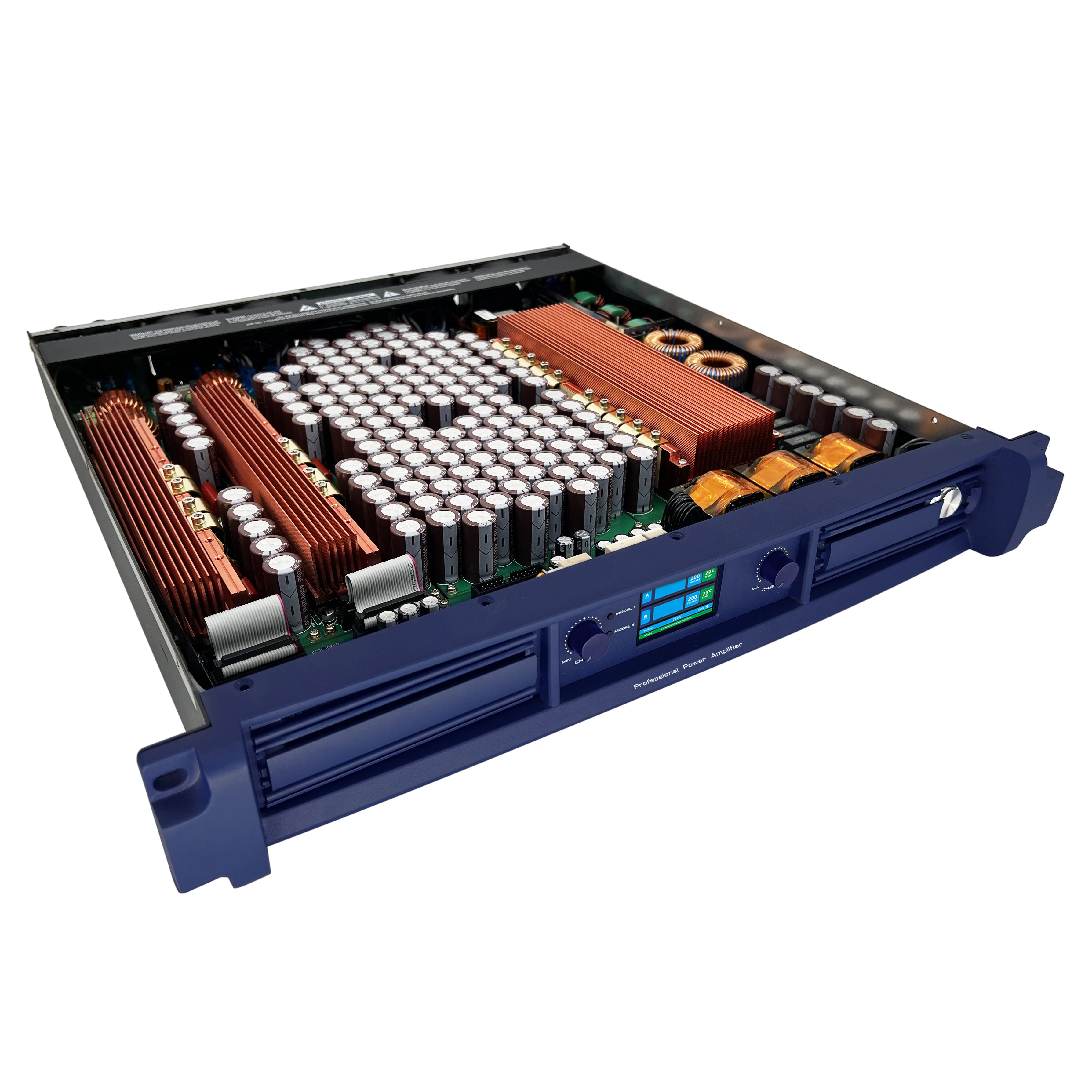 プロフェッショナル1.5UクラスDデジタルパワーアンプ 2ch 8000W PA