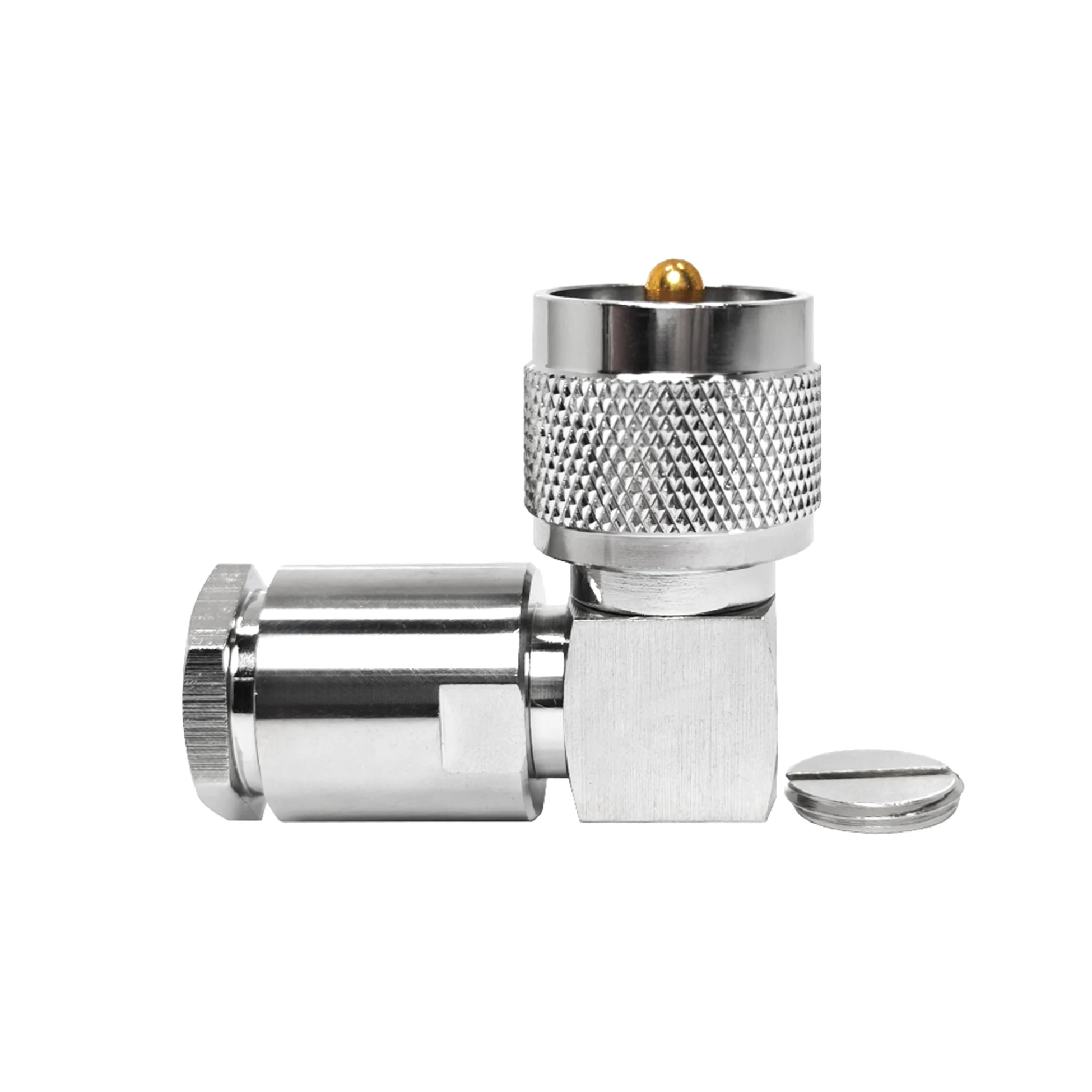 UHF Male RA Connecting WTR 400 RG 213 RG 214 RG 8 Right Angle Wholesale PL259 Connector