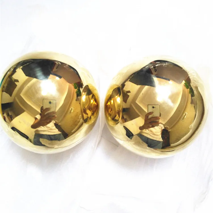 In Stock 53mm 60mm Mirror Polished Hollow Brass Ball Spheres