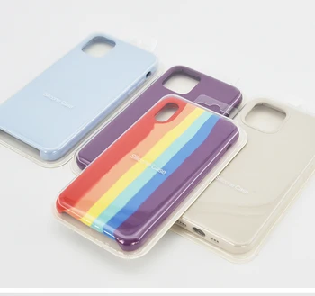 Rainbow Color Mobile Cover For TPU Case Iphone 12 6 Plus 6S 7 8 Cell Phone Casing
