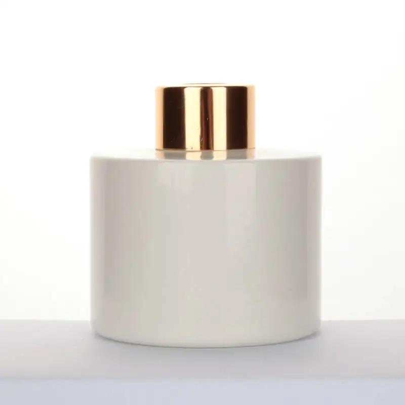 White Round Fragrance Reed Diffuser Empty Glass Bottle 50ml 100ml 150ml Luxury