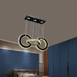 Led Glass Large Pendant Lamps Lighting Decoration Modern Lampara Colgante Cristal Zhongshan Millwall Led Crystal Chandelier