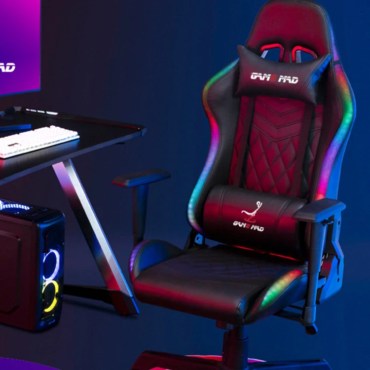 Hot sale soft home PC luxury gaming chair custom LOGO RGB sport Racing Gamer Chair For Sale