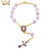 Bracciale in smalto viola senza scatola