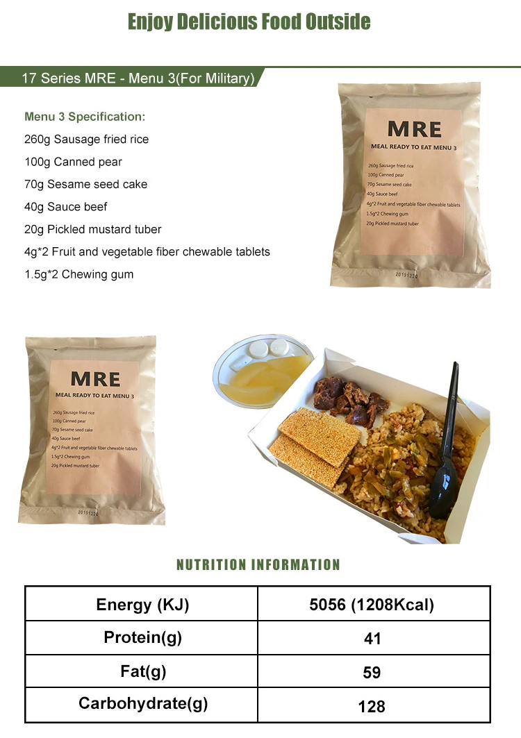 Selfheating Ration Pack Mre Military Food Ready To Eat Meals Buy