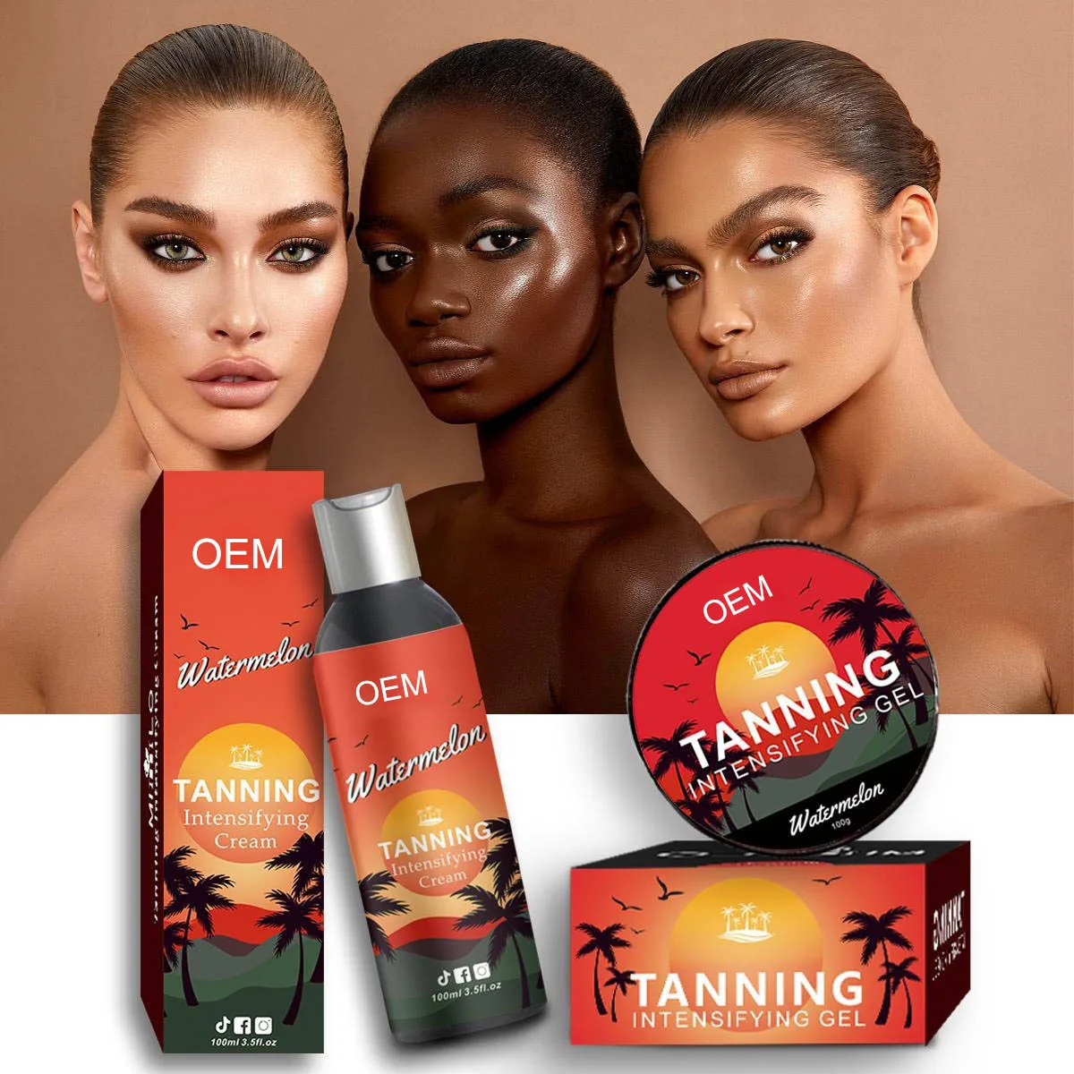 Tan Accelerator Lotion Cream Natural Deep Dark Watermelon Peach Tanning ...