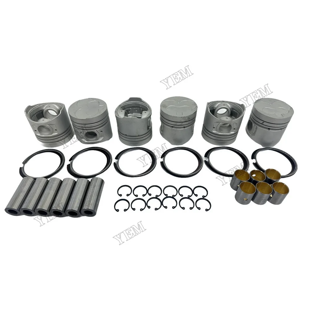 China Supplier Engine Pistons Set With Piston Rings Suitable for Nissan SD33 Engine Parts 6
