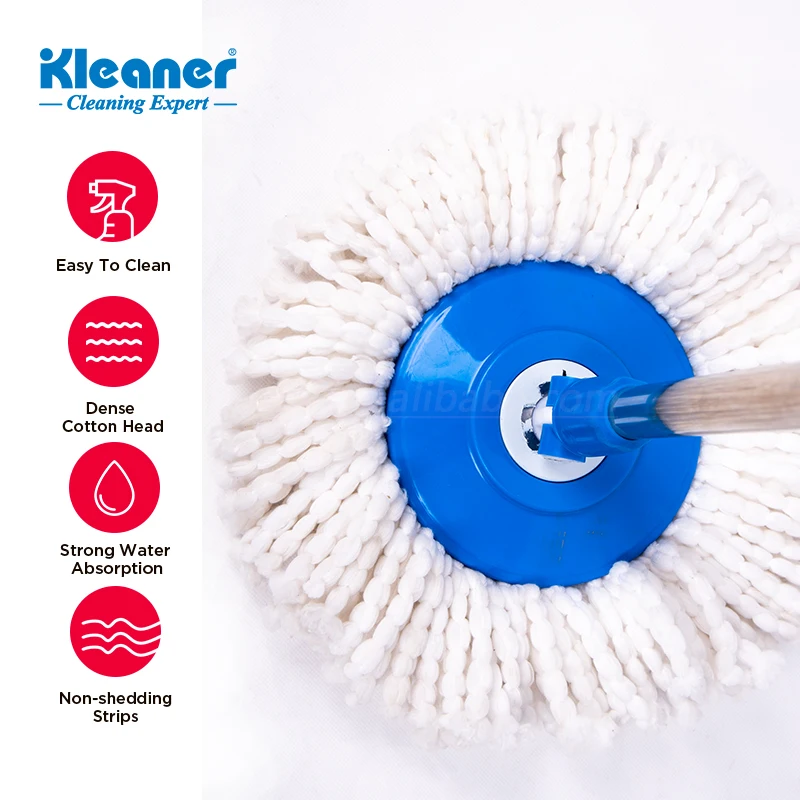 Kleaner 360 Magic Mop Replacement 360 Degree Round Mop Head