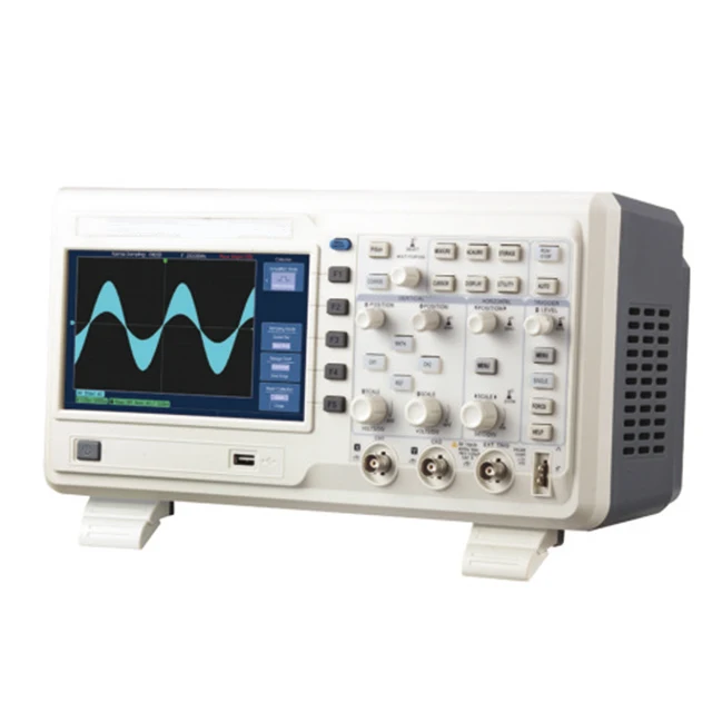 Professional Automatic Measurements 200MHz 1GSa/s 7' TFT LCD Record Length 24K DSO5202P 2 Channels Digital Storage Oscilloscope