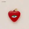 Amuleto de corazón esmaltado contra el mal de ojo / Amuleto Nazar