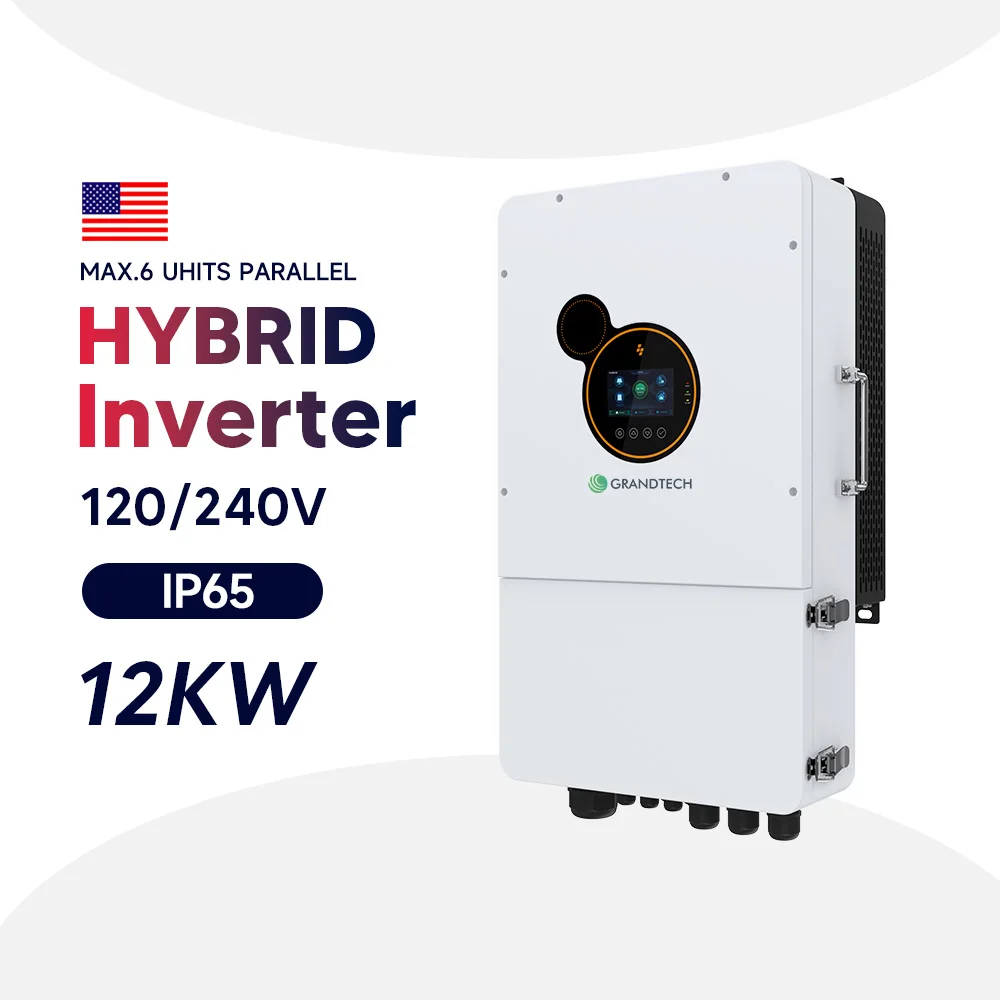 hybrid-Solar-Wechselrichter mit 120/240-V-geteilter Phase, 48 V, 5 kW, 8 kW, 10 kW, 12 kW, netzunabhängiger Hybrid-Solar-Wechselrichter mit geteilter Phase, 120 V / 240 V, PURE WINA