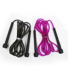 Supro Pvc Adjustable Hard-wearing Transparent Custom Logo Fitness Racing Skipping Jump Rope