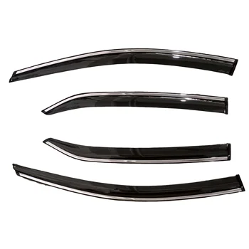 ZTT Window Visors For Honda Odyssey 2018-2025 – Rain Guard Deflectors – 4pc Set – Gloss Black