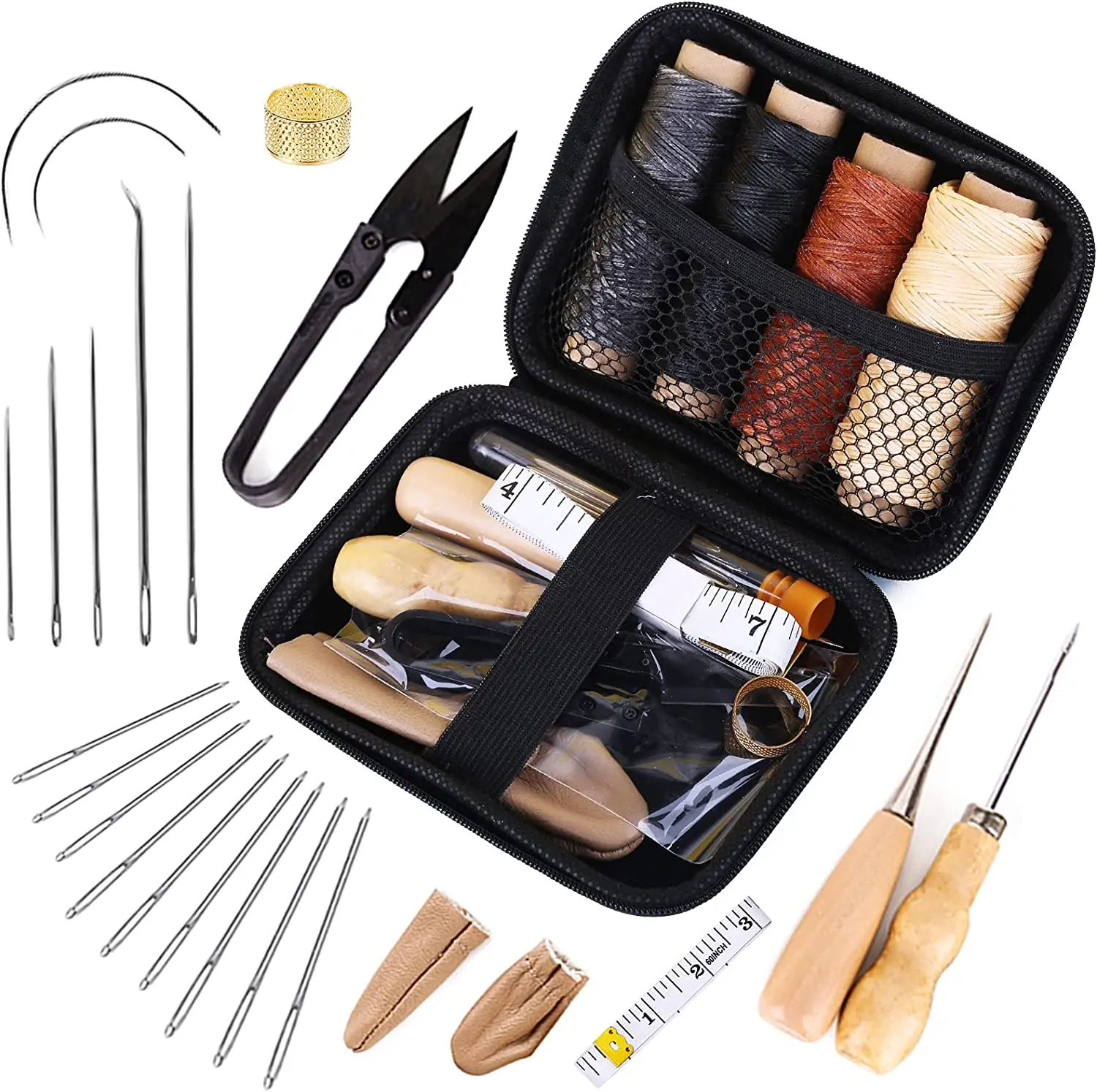 Leather Craft Tools Leather Working Tools Kit With Storage Bag Leather