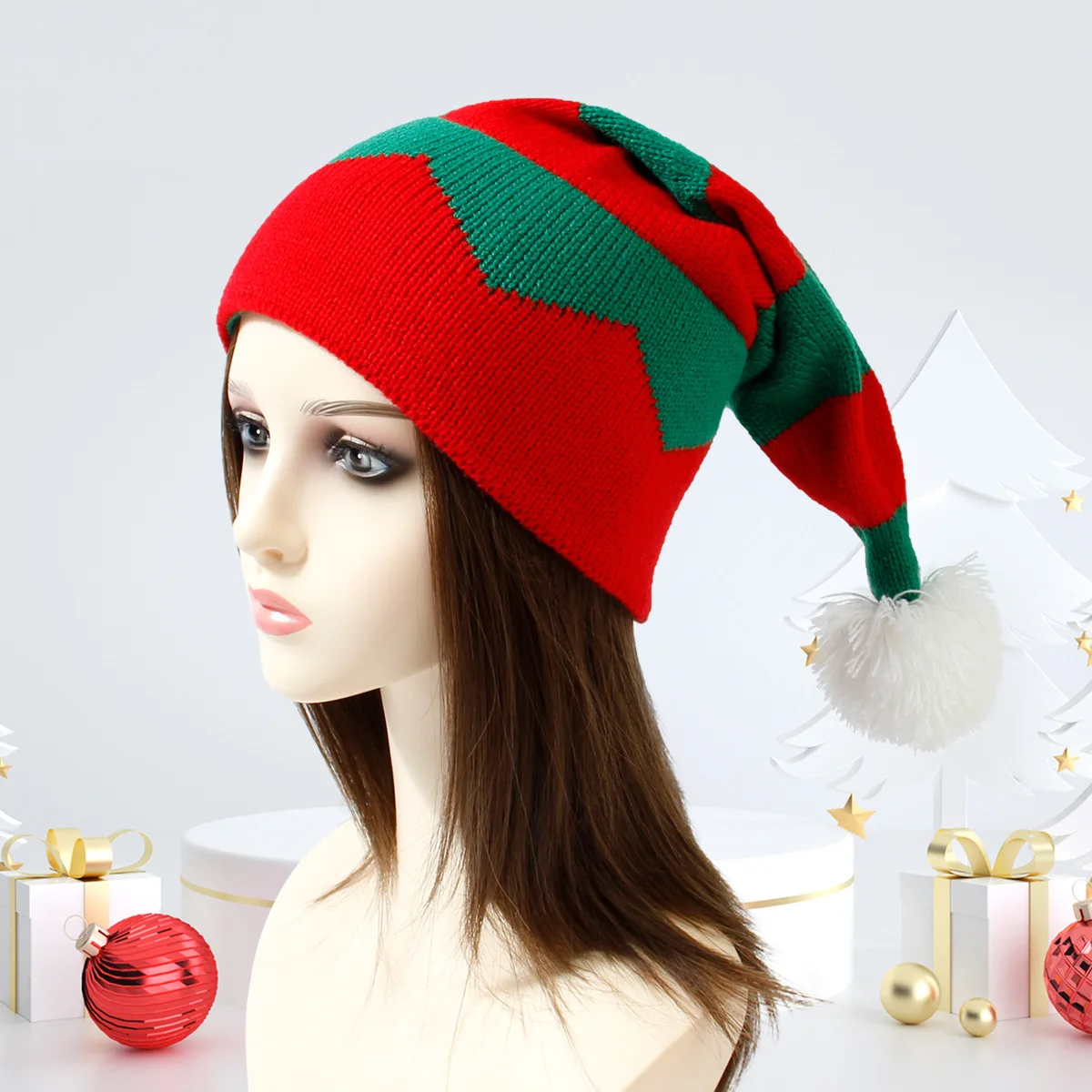 2023 New Christmas Hat Winter Knitted Beanie Children's Christmas ...