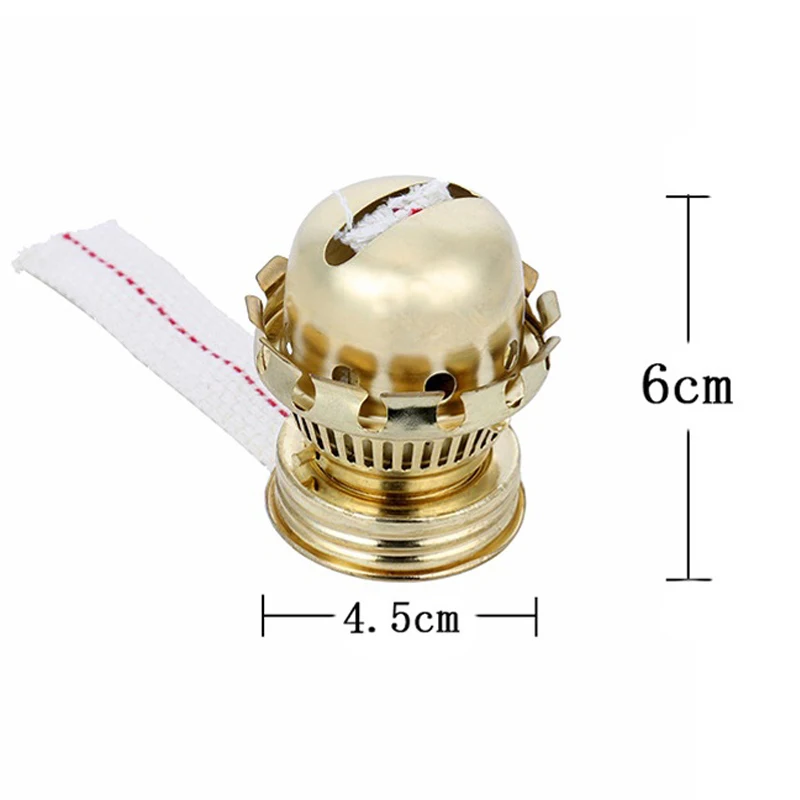 Honeyfly Lotus Oil Lamp Holder Aluminium Alloy 9mm Burner Wick Kerosene