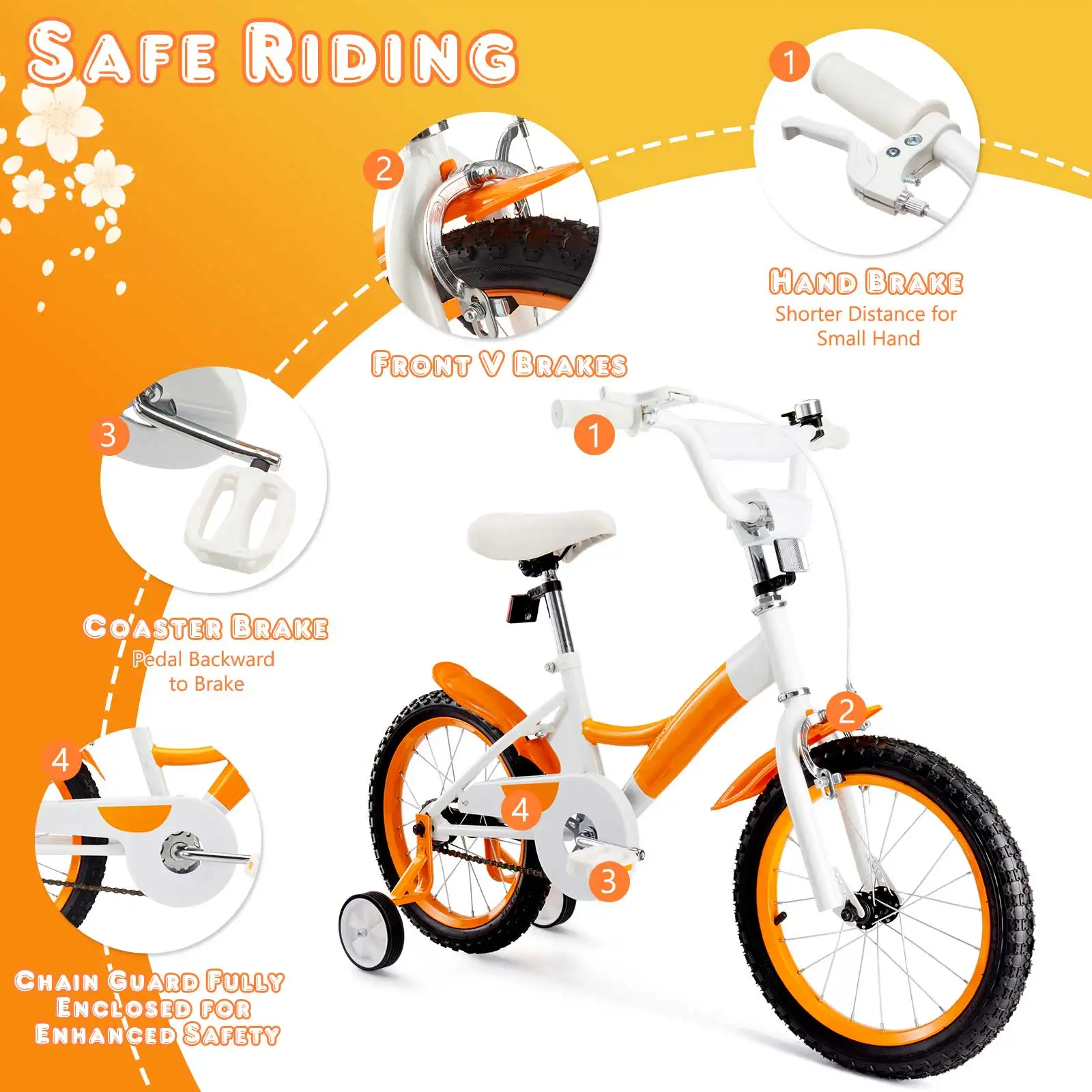 product 2025 new kids bicycle with 14 16 18 inch steel frame single speed foot brake safe and reliable design with ordinary pedal-2