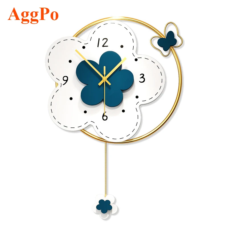 Настенные часы с цветами